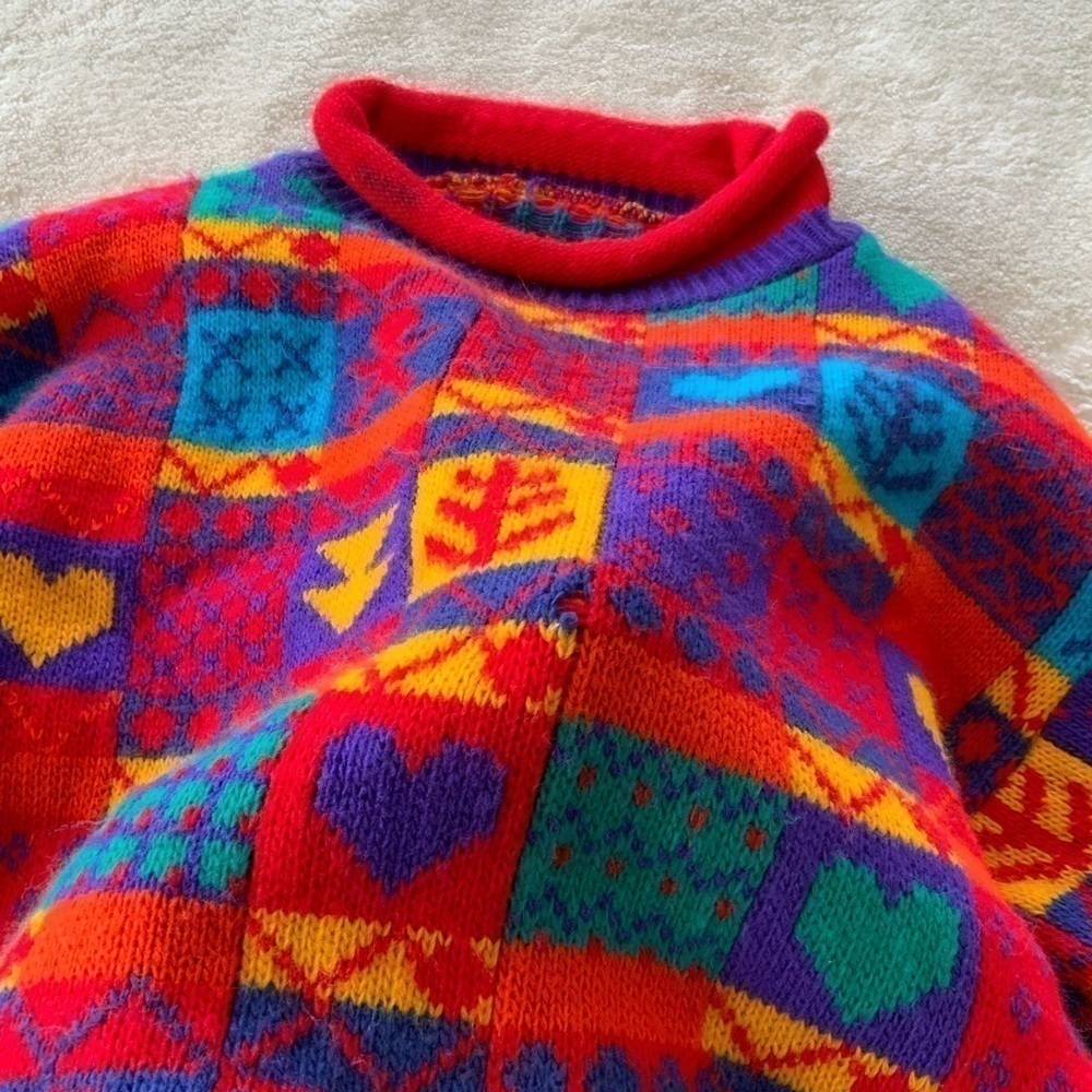 VINTAGE Handmade Sweater - Picture 5 of 6